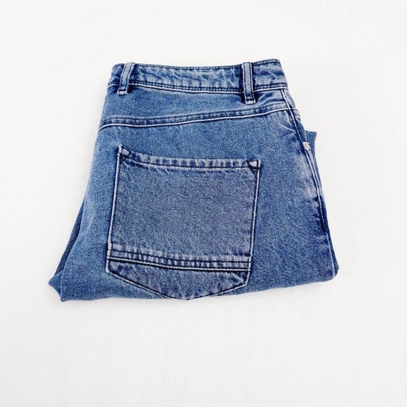 Asos Denim Striped Cuff Accent Cropped Denim Jeans 28 x30 - Picture 8 of 9